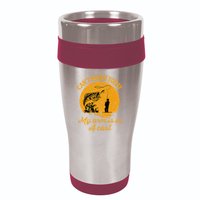Can't Work Today My Arm is in A Cast Funny Fly Fishing 16oz Travel Tumbler