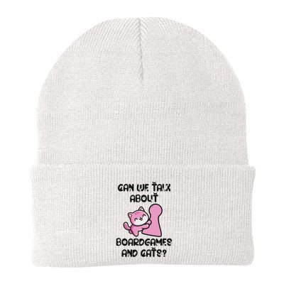 Can We Talk About Board Games And Cats Knit Cap Winter Beanie