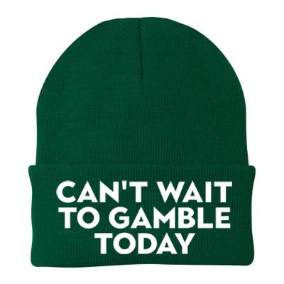 CanT Wait To Gamble Today Knit Cap Winter Beanie