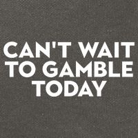 CanT Wait To Gamble Today Cotton Canvas Backpack