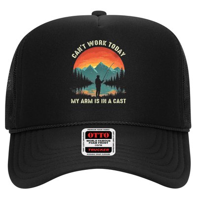 Can't Work Today My Arm is in A Cast  Trucker Hat