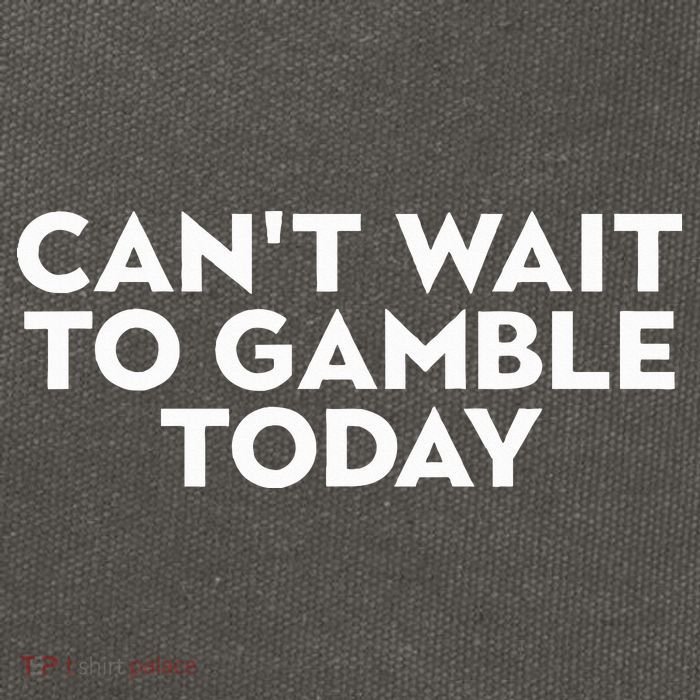 CanT Wait To Gamble Today Cotton Canvas Backpack