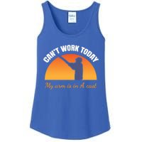 CanT Work Today My Arm Is In A Cast Funny Fly Fishing Gift Funny Gift Ladies Essential Tank