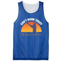 CanT Work Today My Arm Is In A Cast Funny Fly Fishing Gift Funny Gift Mesh Reversible Basketball Jersey Tank