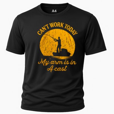 Can't Work Today My Arm Is In A Cast Cooling Performance Crew T-Shirt