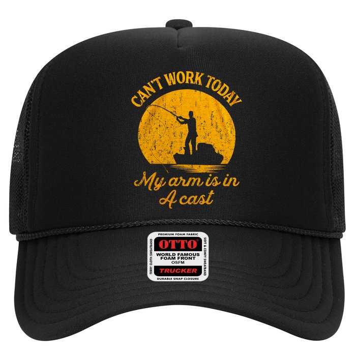 Can't Work Today My Arm Is In A Cast Trucker Hat