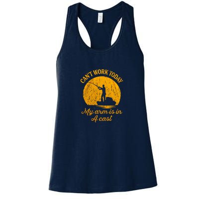 Can't Work Today My Arm Is In A Cast Women's Racerback Tank