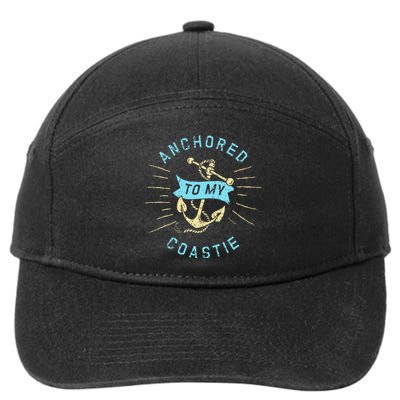 Coastie Wife Us Coast Guard Uscg Anchored To 7-Panel Snapback Hat