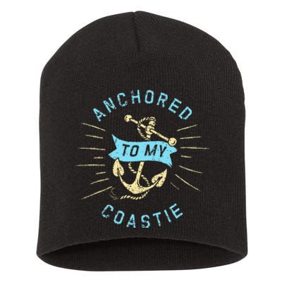 Coastie Wife Us Coast Guard Uscg Anchored To Short Acrylic Beanie