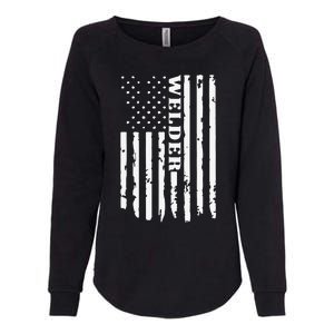 Cool Welding US Flag Art For Welder Welding Womens California Wash Sweatshirt