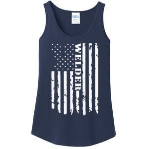 Cool Welding US Flag Art For Welder Welding Ladies Essential Tank