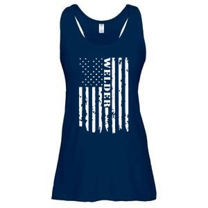 Cool Welding US Flag Art For Welder Welding Ladies Essential Flowy Tank