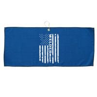 Cool Welding US Flag Art For Welder Welding Large Microfiber Waffle Golf Towel