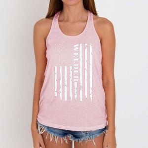 Cool Welding US Flag Art For Welder Welding Women's Knotted Racerback Tank