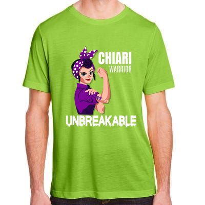 Chiari Warrior Unbreakable Awareness Cute Gift Adult ChromaSoft Performance T-Shirt