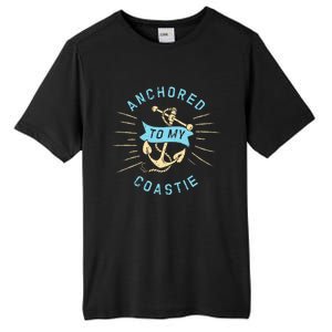 Coastie Wife Us Coast Guard Uscg Meaningful Gift Anchored To Gift Tall Fusion ChromaSoft Performance T-Shirt