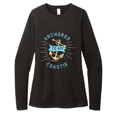 Coastie Wife Us Coast Guard Uscg Meaningful Gift Anchored To Gift Womens CVC Long Sleeve Shirt