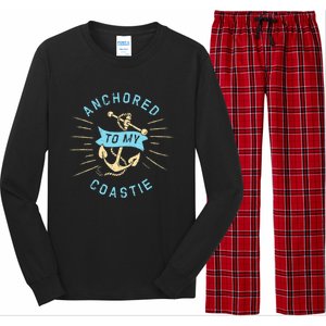 Coastie Wife Us Coast Guard Uscg Meaningful Gift Anchored To Gift Long Sleeve Pajama Set