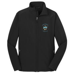 Coastie Wife Us Coast Guard Uscg Meaningful Gift Anchored To Gift Core Soft Shell Jacket