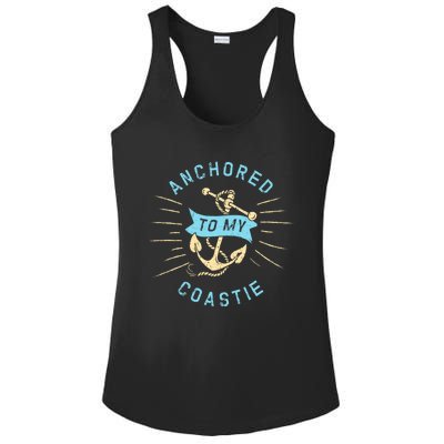 Coastie Wife Us Coast Guard Uscg Meaningful Gift Anchored To Gift Ladies PosiCharge Competitor Racerback Tank