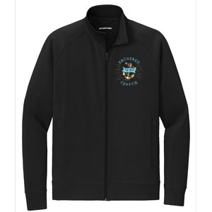 Coastie Wife Us Coast Guard Uscg Meaningful Gift Anchored To Gift Stretch Full-Zip Cadet Jacket