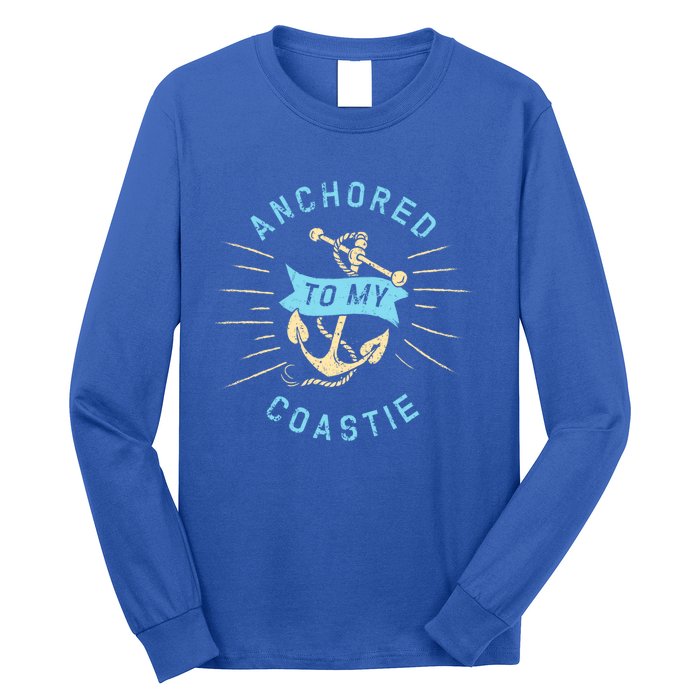 Coastie Wife Us Coast Guard Uscg Meaningful Gift Anchored To Gift Long Sleeve Shirt