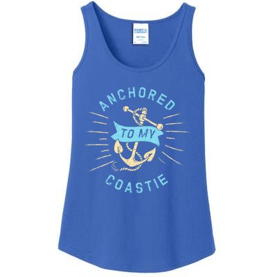 Coastie Wife Us Coast Guard Uscg Meaningful Gift Anchored To Gift Ladies Essential Tank