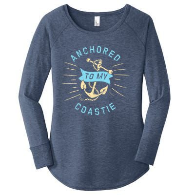 Coastie Wife Us Coast Guard Uscg Meaningful Gift Anchored To Gift Women's Perfect Tri Tunic Long Sleeve Shirt