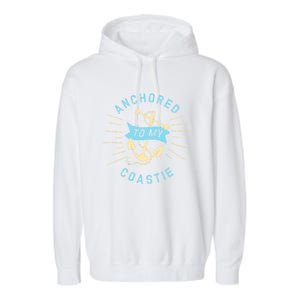 Coastie Wife Us Coast Guard Uscg Meaningful Gift Anchored To Gift Garment-Dyed Fleece Hoodie