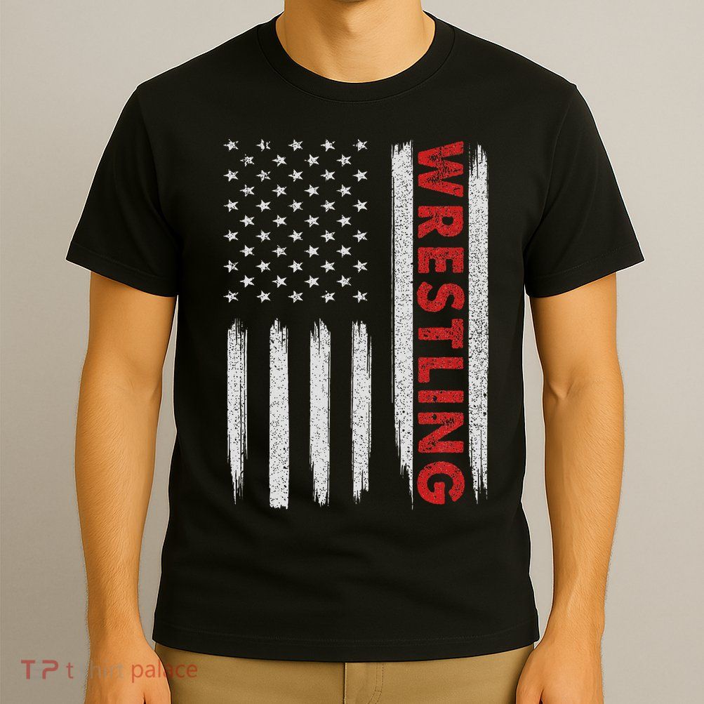 Cool Wrestling Usa Design For Women Wrestling Coach T-Shirt