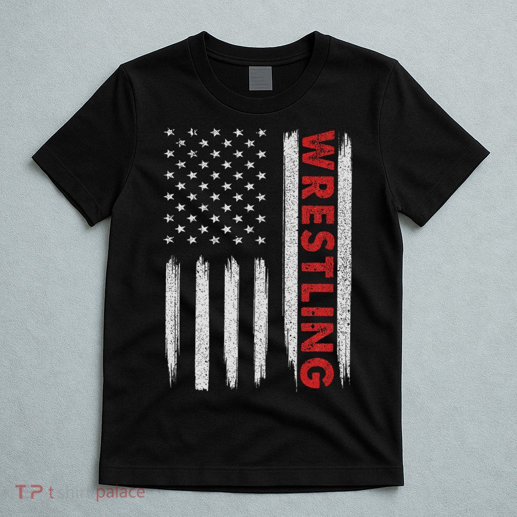 Cool Wrestling Usa Design For Women Wrestling Coach T-Shirt