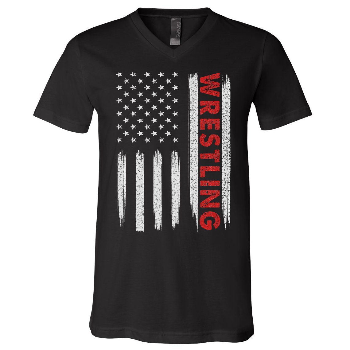 Cool Wrestling Usa Design For Women Wrestling Coach V-Neck T-Shirt