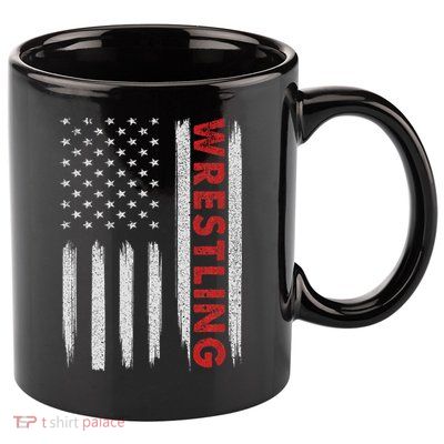Cool Wrestling Usa Design For Women Wrestling Coach 11oz C Handle Ceramic Mug
