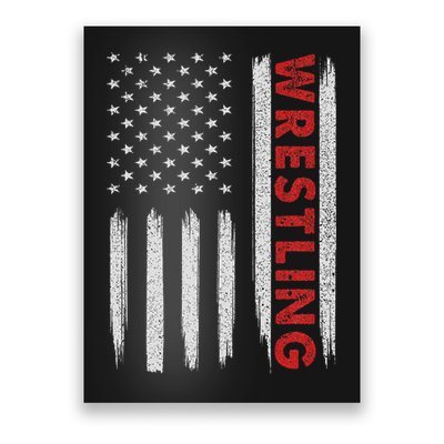 Cool Wrestling Usa Design For Women Wrestling Coach Poster