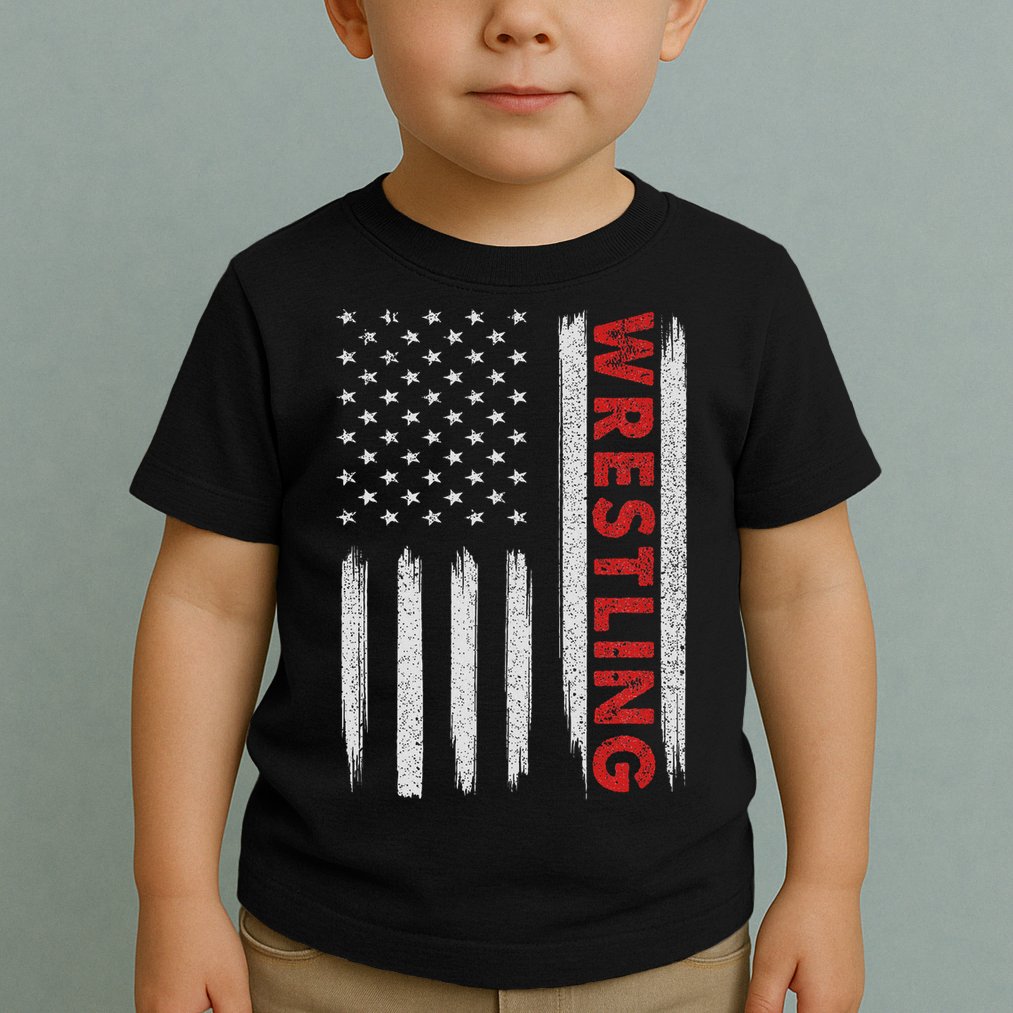 Cool Wrestling Usa Design For Women Wrestling Coach Toddler T-Shirt