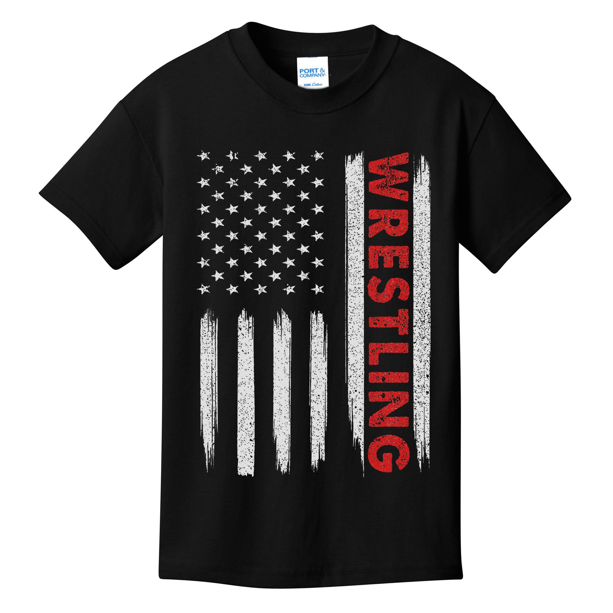 Cool Wrestling Usa Design For Women Wrestling Coach Kids T-Shirt