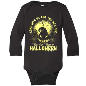 Come With Us And You Will See This Our Town Of Halloween Oogie Boogie Baby Long Sleeve Bodysuit