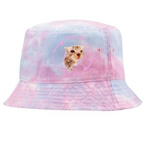 Cats Wake Up Act Silly Cat Meme Certified Freak Funny Tie-Dyed Bucket Hat