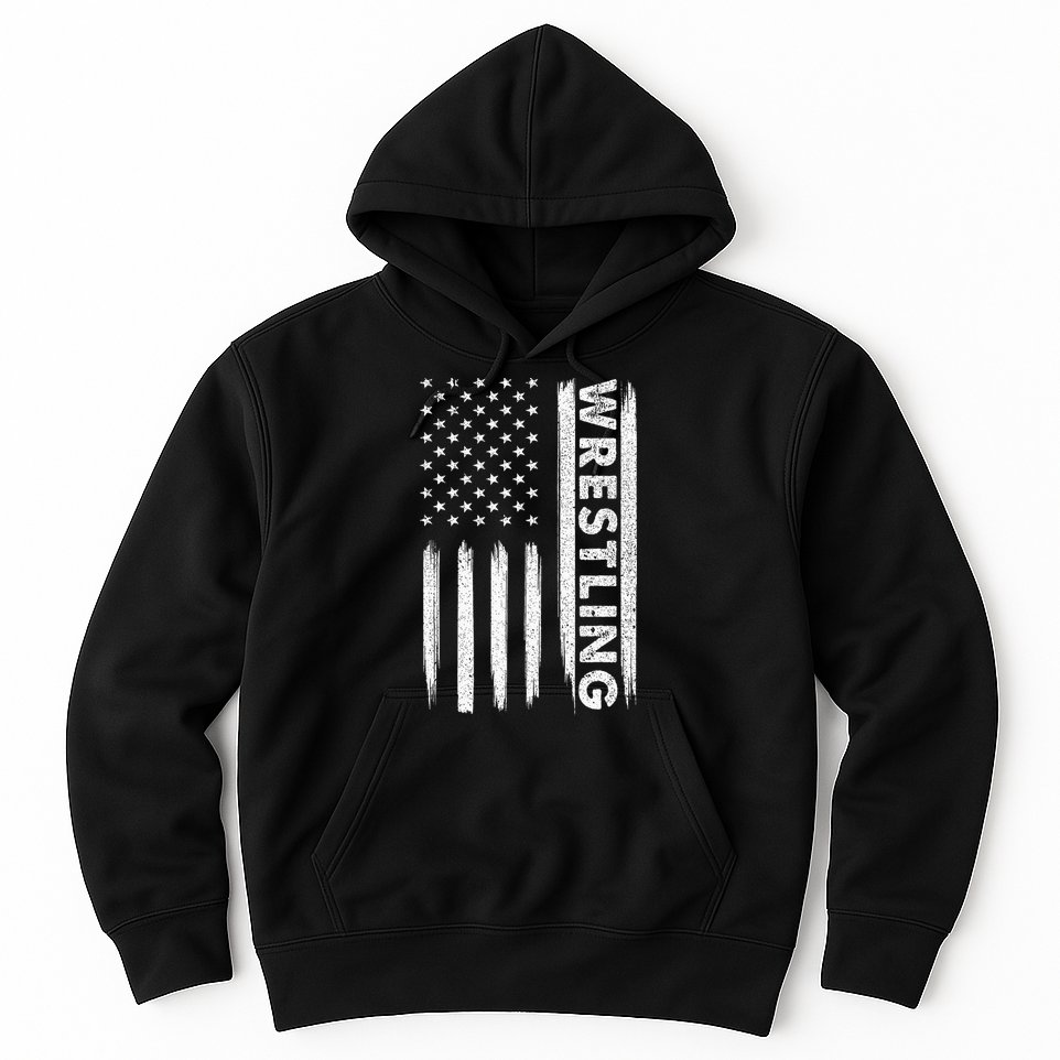 Cool Wrestling Usa Design Wrestling Coach Hoodie