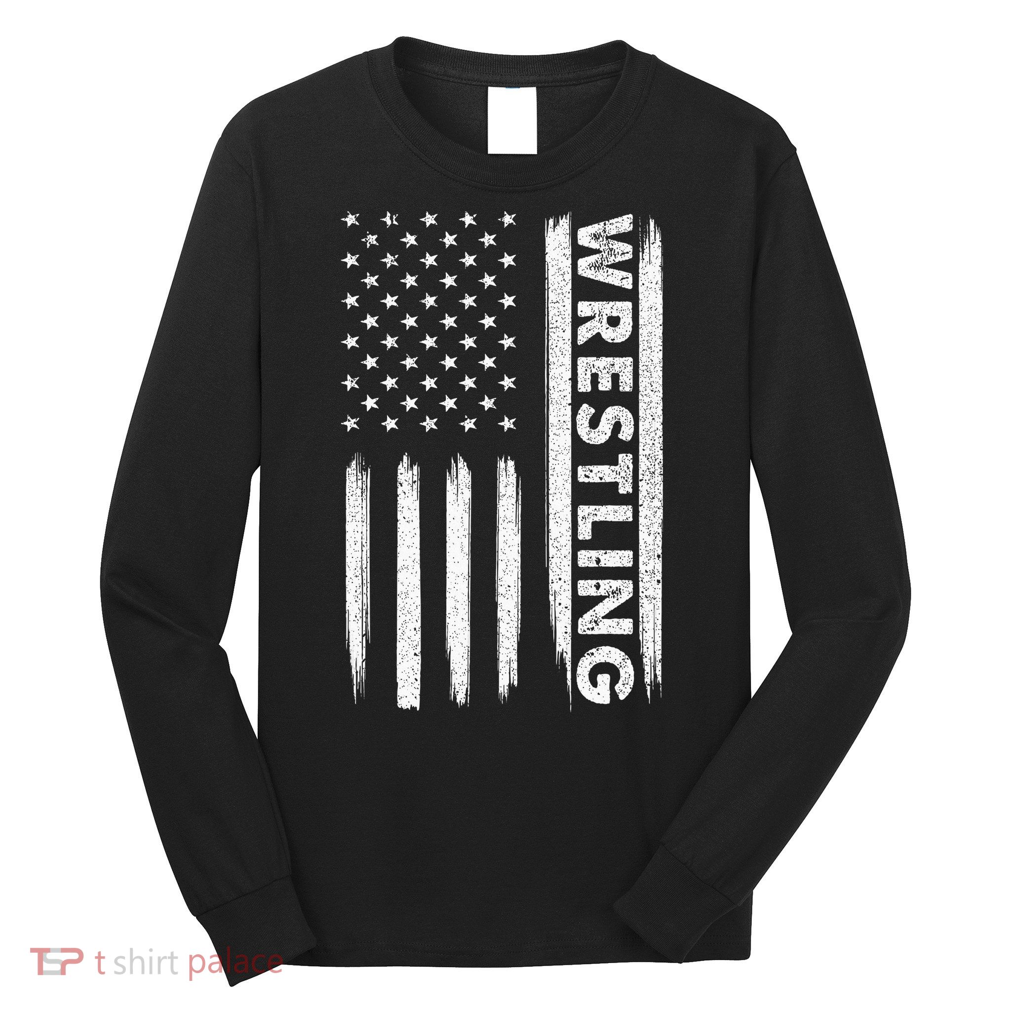 Cool Wrestling Usa Design Wrestling Coach Long Sleeve Shirt