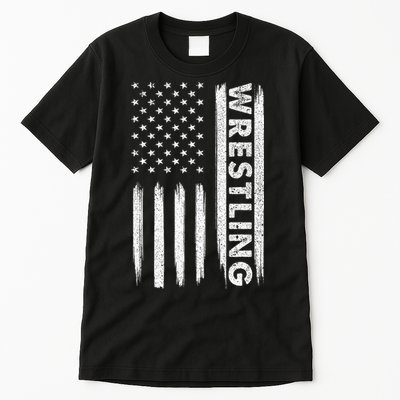 Cool Wrestling Usa Design Wrestling Coach Tall T-Shirt