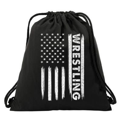 Cool Wrestling Usa Design Wrestling Coach Drawstring Bag