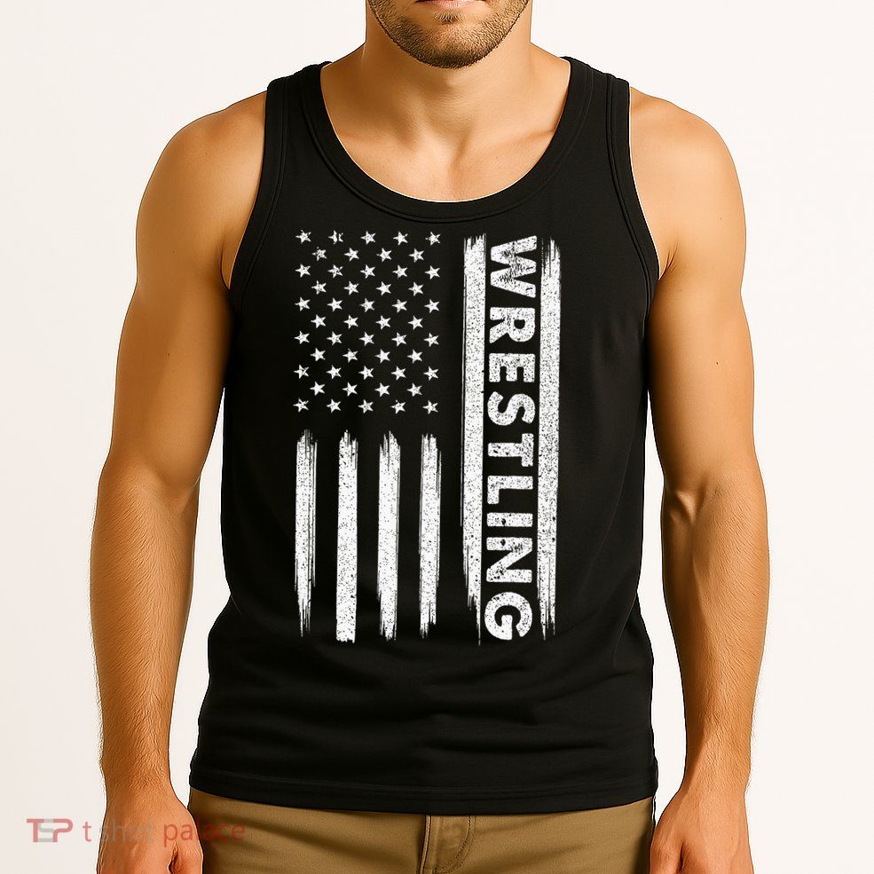 Cool Wrestling Usa Design Wrestling Coach Tank Top