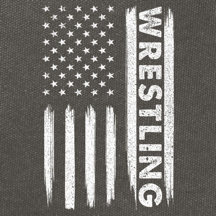 Cool Wrestling Usa Design Wrestling Coach Cotton Canvas Backpack