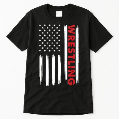 Cool Wrestling USA Design For Wrestling Coach Tall T-Shirt