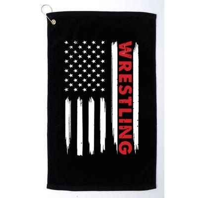 Cool Wrestling USA Design For Wrestling Coach Golf Towel