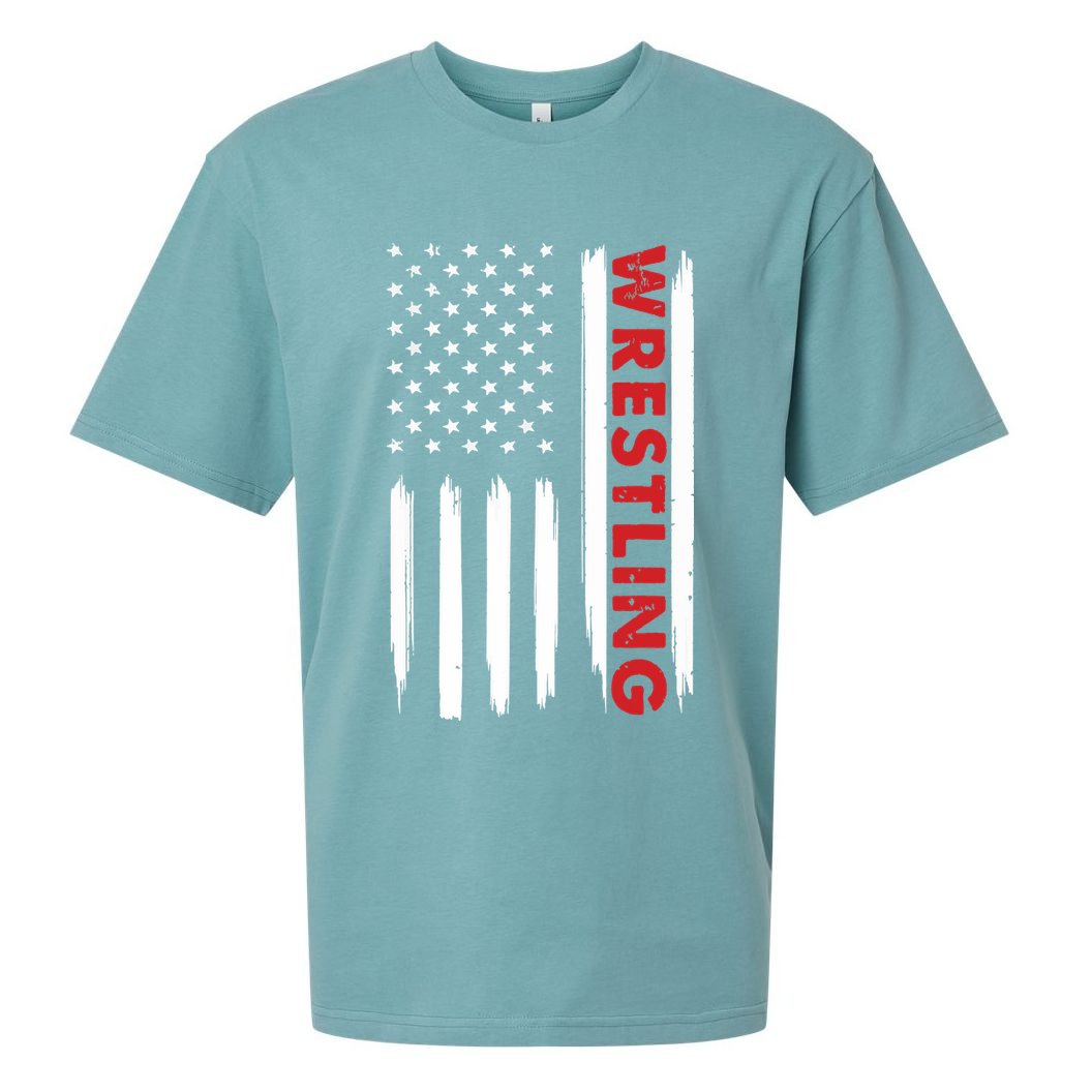 Cool Wrestling USA Design For Wrestling Coach Sueded Cloud Jersey T-Shirt