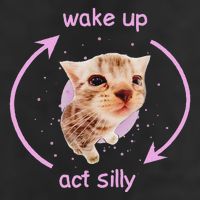 Cats Wake Up Act Silly Cat Meme Certified Freak Funny Golf Towel