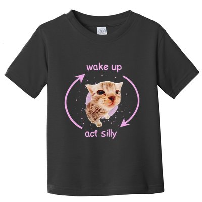 Cats Wake Up Act Silly Cat Meme Certified Freak Funny Toddler T-Shirt