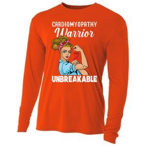 Cardiomyopathy Warrior Unbreakable Gift Cooling Performance Long Sleeve Crew